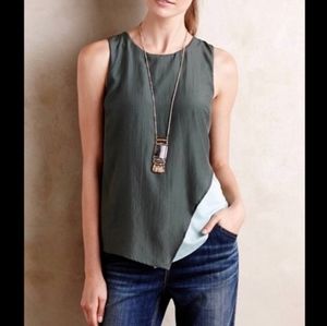 Anthropologie Bordeaux Medium Moss Top Medium NWT